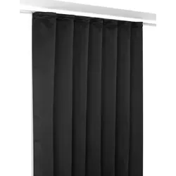 Beautex Verdunkelungsvorhang Schwarz 140x245 cm - Gardinen in elegantem Schwarz, blickdicht und ideal für erholsame Nächte, mit praktischen Kräuselband für einfache Aufhängung.
