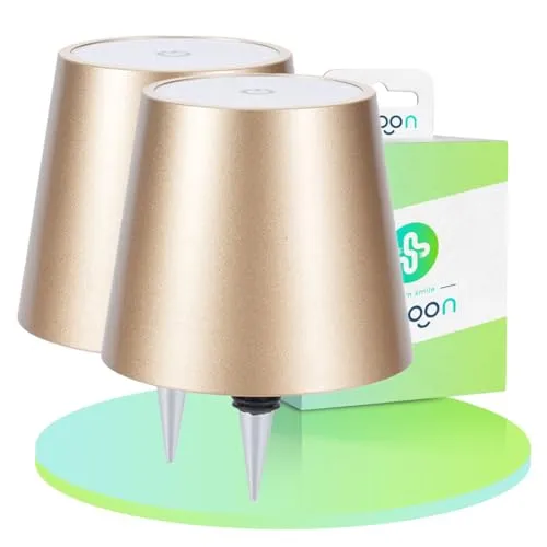 ideoon 2er-Set Edle Akku Flaschenlampe Gold – Dimmbar mit 3 Lichtfarben - Verwandeln Sie Flaschen in stimmungsvolle Leuchten! Diese edlen Akku Flaschenlampen bieten dimmbare Funktionalität und 3 Lichtfarben für jede Gelegenheit. Ideal für stimmungsvolle Abende und stilvolle Dekoration.