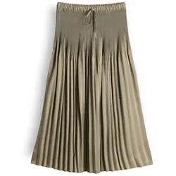 OPUS Damen Midirock Pale Olive, Größe 42 in beige von OPUS