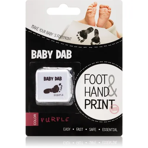 Baby Dab Foot & Hand Print Purple Farbe für Abdrücke von Kindern 1 St.