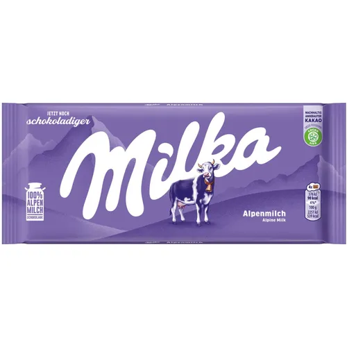 Milka Alpen-Milch-Creme Schokolade 5er Pack (5 x 100 g)