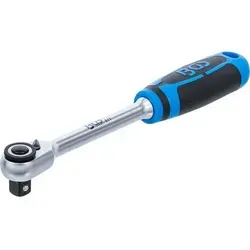 Umschaltknarre - feinverzahnt - gerade Ausführung - extra slim - Außenvierkant 10 mm (3/8