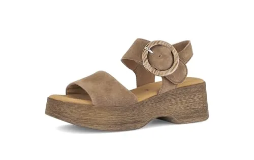 Gabor Damen Plateausandalen - Bequeme und stilvolle Sommerschuhe in Oliv - Entdecken Sie die Gabor Plateausandalen für Damen: Ultra-light Design, ideal für den Sommer. Mit hochwertigem Leder und einem praktischen Klettverschluss bieten sie höchsten Tragekomfort.