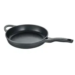 Berndes Bratpfanne 099202, 28 cm - Antihaftversiegelung - Pfanne mit stabiler Aluminium-Vakuumdruckguss und 3-lagiger Antihaftversiegelung für fettfreies Braten. Ideal für alle Herdarten, inklusive Induktion, und leicht zu reinigen.