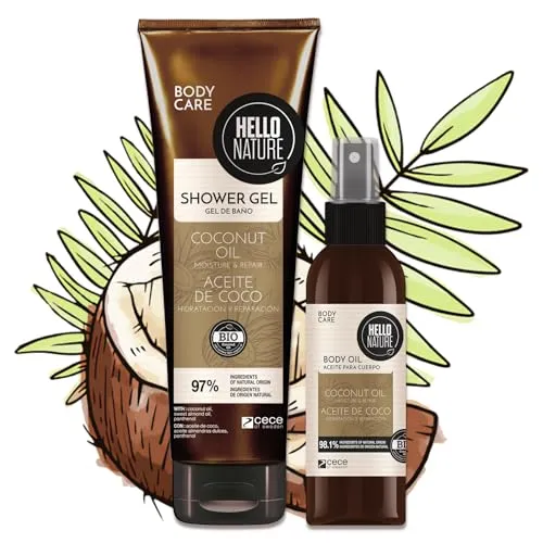 P-Beauty Naturkosmetik Körperpflege Set mit Bio-Kokosöl - Erlebe luxuriöse Pflege mit unserem Duschgel und Körperöl, angereichert mit Bio-Kokosöl. Für ein seidiges Hautgefühl und sanfte Reinigung – ideal für tägliche Verwöhnmomente.