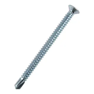 Senkkopf-Blech-Bohrschraube ISO 15482-H, ø6,3 x 80mm - Hochwertige Stahlqualität - Sonstige Elektroinstallationsartikel, ideal für präzise Befestigungen in Blech mit Bohrspitze für einfache Montage und optimalen Halt.