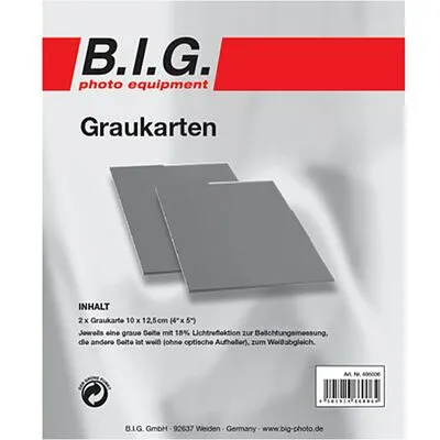 B.I.G. Graukarten-Set 2St. 2x 10x12cm