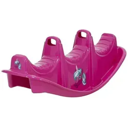 Dohany Wippe Rocker Einhorn - Bunte Schaukelwippe für Kinder ab 18 Monaten, aus robustem Kunststoff gefertigt und fördert spielerisch die Motorik und den Gleichgewichtssinn.