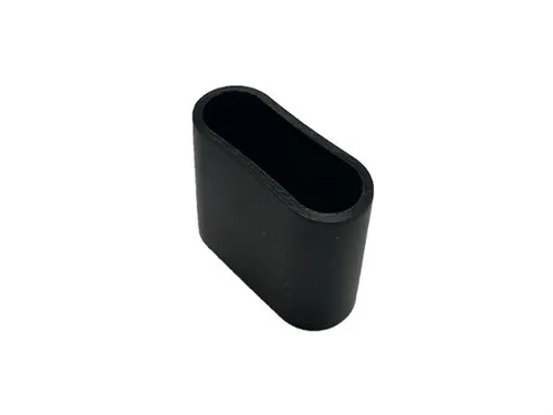 Fußkappe 45mm x 17mm oval schwarz