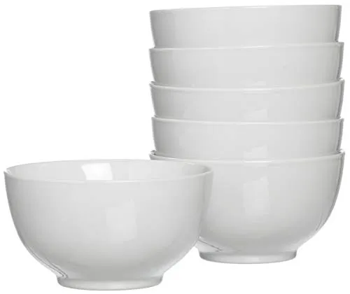 Ritzenhoff & Breker Müslischale Bianco 6-tlg - Müslischalen aus Porzellan mit klassisch-schlichter Form, 800 ml, ideal für einen zeitlos schönen Tisch und vielseitig einsetzbar.