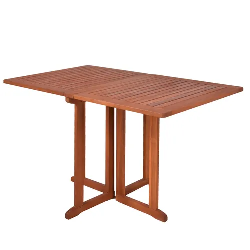 Spetebo Balkontisch Baltimore - Klappbarer Eukalyptus Holz Esstisch 120 x 70 cm - Esstisch aus 100% FSC Eukalyptus Holz, klappbar und ideal für Balkon oder Terrasse. Platzsparend und langlebig durch regelmäßiges Ölen.