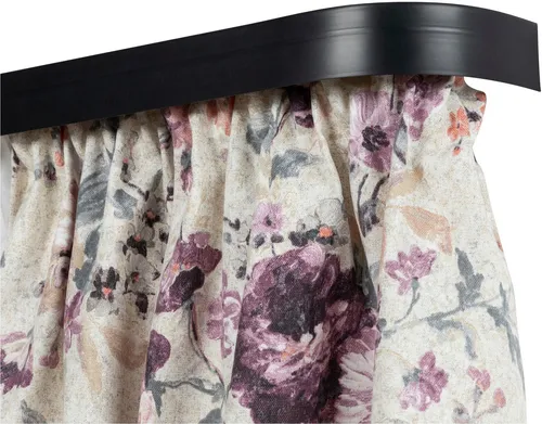 SN DECO GROUP Vorhangschiene SH2, 120cm schwarz-weiß - Elegante 2-läufige Vorhangschiene von SN DECO GROUP, ideal für Schiebevorhänge. Inklusive umfangreichem Zubehör und vorgebohrten Löchern für einfache Montage. Perfekte Lösung für stilvolle Fensterdekoration.
