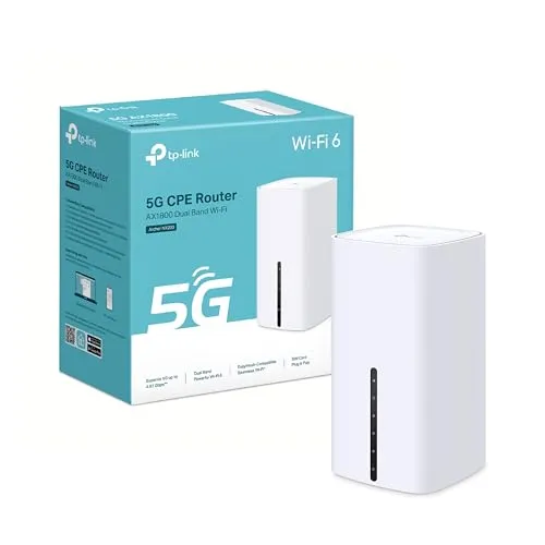TP-Link Archer NX200 LTE WLAN Router - Router für blitzschnelles 5G-Netzwerk mit AX1800 Dualband-WLAN – ideal für unkomplizierte Plug-and-Play Nutzung und einfache Verwaltung über Web und App.