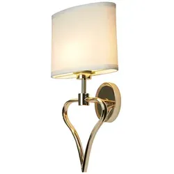 Falmouth 2-flammige Wandleuchte - Elegantes Design in Französisch Gold - Lampen für stilvolle Innenräume, mit romantischem Flair und blendfreier LED-Beleuchtung für Badezimmer und Schlafzimmer.