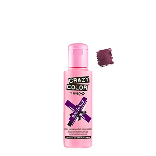 Produktbild Renbow Crazy Color Semi-Permanent Hair Color Dye bordeaux 51-100 ml, 1er pack (1 x 115 g)