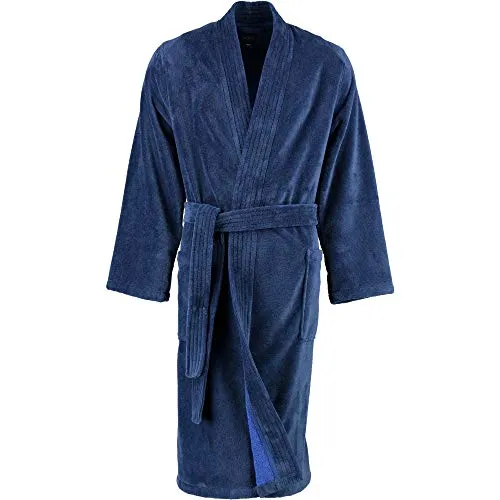 Cawö Home Herrenbademantel 800 Kimono Velours - Eleganter Kimono-Bademantel aus hochwertigem Velours, 65% Polyester und 35% Baumwolle, ideal für entspannte Stunden zu Hause. Größe S, pflegeleicht und waschbar bis 60°C.