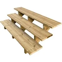 Vinuovo Gartentreppe Holz 3 Stufen 160cm von Vinuovo