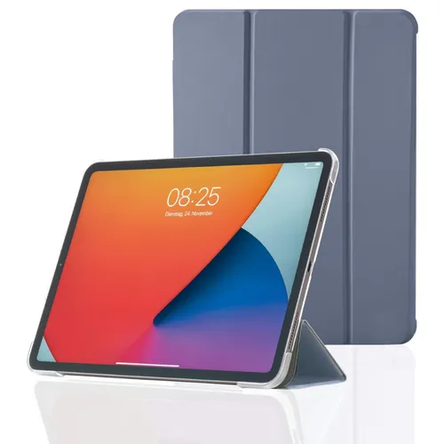 Hama Hülle für iPad Pro 2020/2021 / 2022 12.9 Zoll (aufklappbares Case für Apple Tablet, Schutzhülle mit Standfunktion, transparente Rückseite, magnetisches Cover) Flieder