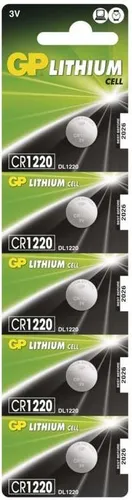 GP CR1220 Lithium 5 Stück in Blisterpackung