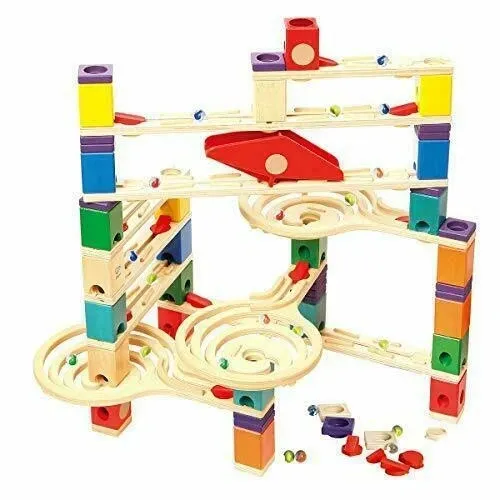Hape Quadrilla Wooden Marble Run Construction BASIC SET COMPLETE