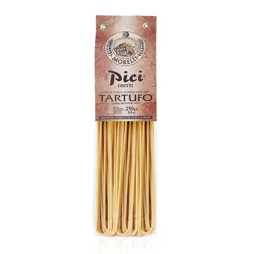 Morelli Pici Dritti Tartufo - Pici mit Trüffel italienische Pasta Nudeln 250g