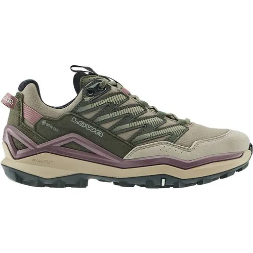 Lowa Maddox Pro GTX LO Ws - Damen Wanderschuhe in Desert/Alt Rosa - Leichte und flexible Wanderschuhe mit GORE-TEX Membran für optimalen Wetterschutz. Ideal für Hiking, Nordic Walking und Freizeitaktivitäten.