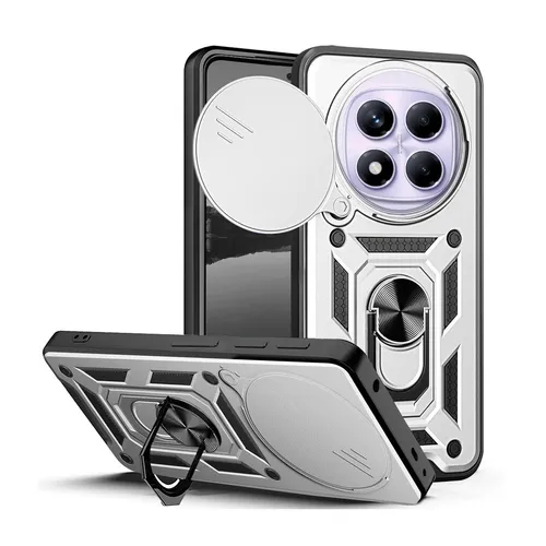 Handy Hülle für Xiaomi Redmi Note 14 Pro Handyhülle Schutz Case Cover Silber