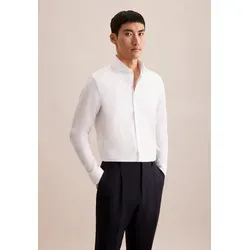 seidensticker Businesshemd Schwarze Rose Shaped 1/1 Extra lang Kentkragen Struktur