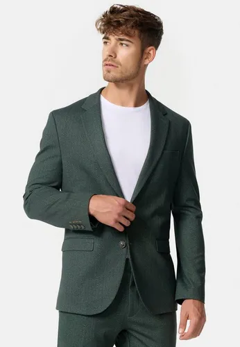 JEFF Herren JFLuke Sakko mit Stretch | Klassische Anzugjacke in Green Herringbone - Sakkos für Herren – Regular Fit mit Stretch für optimalen Tragekomfort und nachhaltiger Produktion mit recycelten Materialien.