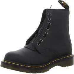 Dr. Martens Damen Bovver Boots - Winterstiefel, aus hochwertigem Nappa-Leder, mit 3 cm Plateau und schmaler Passform