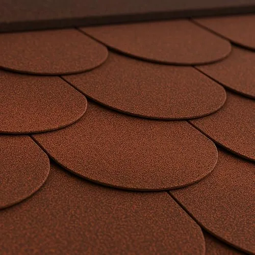 Bitumenschindeln Beaver B-RED, rote Bitumen-Dacheindeckung