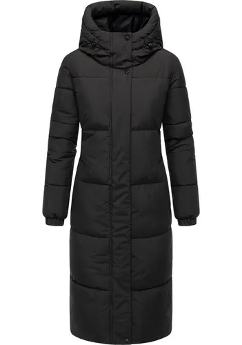 Navahoo Damen Steppmantel mit 2-Wege-Reißverschluss – Taublüte XIV Black, Gr. 3XL - Stylischer Wintermantel in warmer Stepp-Optik, wasserabweisend und mit verstellbarer Kapuze. Perfekt für kalte Tage – kombiniert Funktionalität mit modernem Design und idealer Passform.