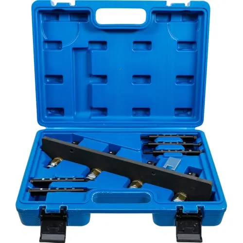 BGS 9866 Benzin-Einspritzdüsen-Werkzeug - Abzieherset für BMW B36/B38/B48, ideal zur einfachen Demontage und Montage von Benzin-Einspritzdüsen, inklusive Abstandslehre für präzise Injektorinstallation.