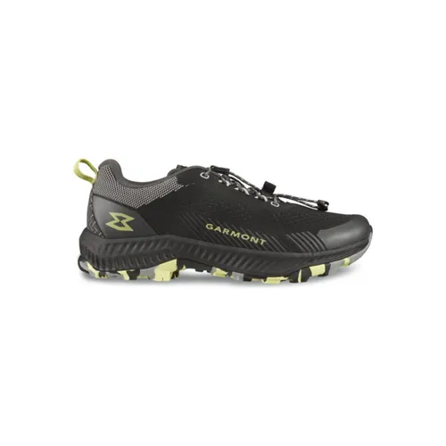 GARMONT Herren 9.81 Pulse Sneaker - Black/Daiquiri Green, 44.5 EU - Wanderschuhe mit hervorragender Dämpfung und Grip, perfekt für Abenteuer in der Natur.
