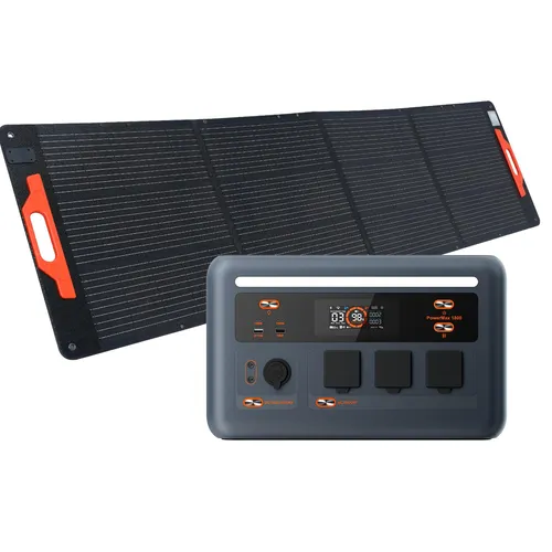OSCAL PowerMax 1800SE Tragbarer Solarspeicher 1024Wh - Der OSCAL PowerMax 1800SE ist ein kompakter und leiser Solarspeicher mit 1024Wh Kapazität und 1800W Leistung. Ideal für den mobilen Einsatz, bietet er vielfältige Anschlussmöglichkeiten und ist IP54 wasserdicht.