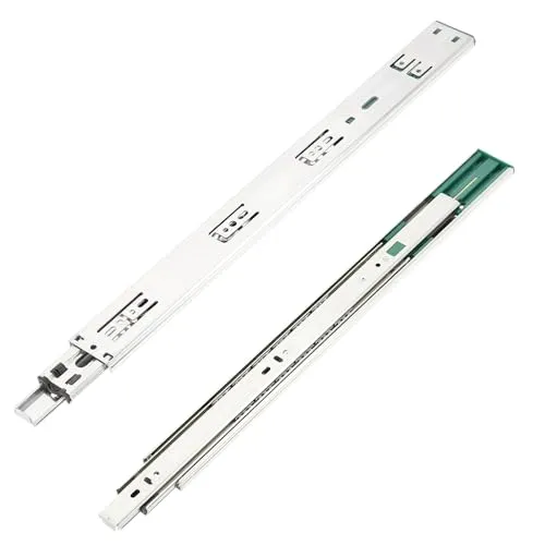 GTV - Schubladenschienen H45 VERSALITE PLUS+, Kugelführung mit Dämpfung, H=45mm, Schlitten min Soft-Close-Mechanismus, Belastbarkeit 40kg, Einfache und Schnelle Installation