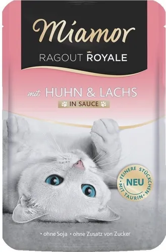 MIAMOR Ragout Royal Huhn Lachs 100g für Katzen