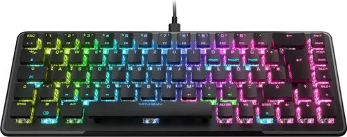 Turtle Beach Vulcan II Mini – Kompakte Gaming-Tastatur mit RGB-Beleuchtung - 65% Gaming-Tastatur mit optischen TITAN II-Schaltern für ultraschnelle Reaktionen, langlebiger Aluminiumplatte und anpassbarer RGB-Beleuchtung – ideal für Gamer!
