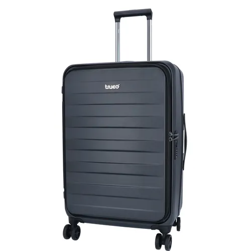 TheTrueC 4-Rad Trolley 67cm - Seoul Black - Trolley, 4 leichtlaufende Rollen, TSA-Zahlenschloss und voll gefütterter Innenraum für optimalen Schutz Ihrer Sachen.