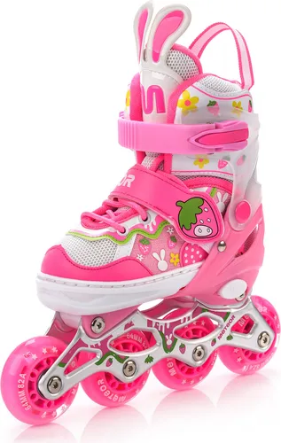 meteor 4in1 Kinder Inlineskates & Rollschuhe - Inline Skates für Kinder mit 4-in-1 System: Schlittschuhe, Rollschuhe und Inline-Skates in einem! Einstellbare Größe und leichtes Design für sicheren Fahrspaß das ganze Jahr über.