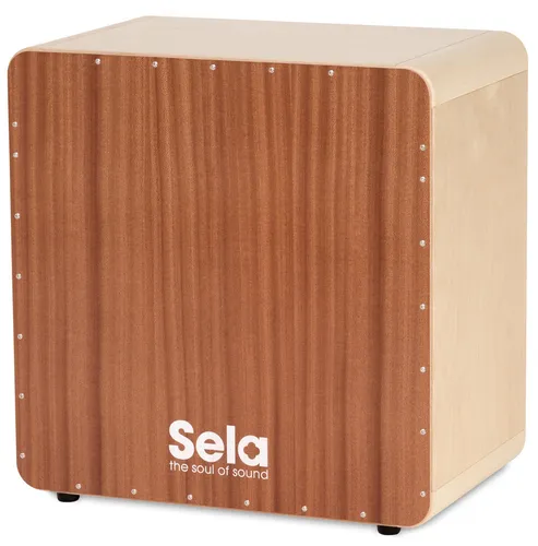 Sela SE 099 Bass Cajon, 15 mm Birkenkorpus, 2 Spielflächen, Sela Snare System, Made in Germany, Natur