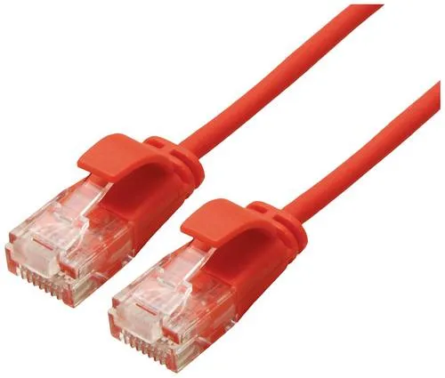 Roline green 21.44.3911 RJ45 Patchkabel CAT 6a U/UTP 0.30 m Rot 1 St.