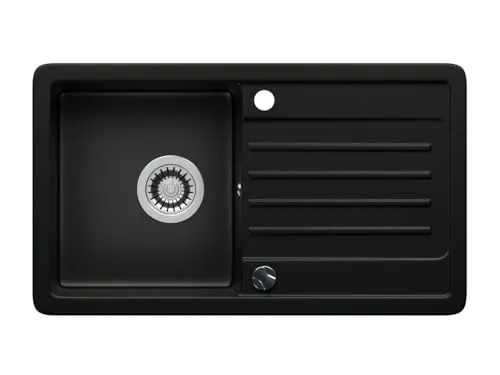 LINDBERGH® Küchen Granit-Spüle Schwarz 