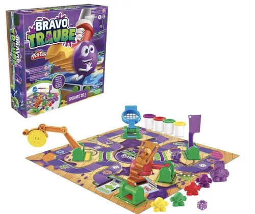 Bravo Traube Brettspiel von Hasbro - Gesellschaftsspiel für 2-4 Spieler, ideal für Kinder von 5-7 Jahren. Fördert strategisches Denken und macht Spaß für die ganze Familie!