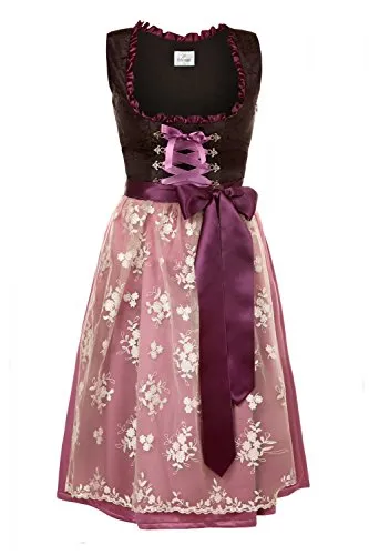 Edelnice Dirndl Alpentraum lila|schwarz 50 in lila von Edelnice Trachtenmode