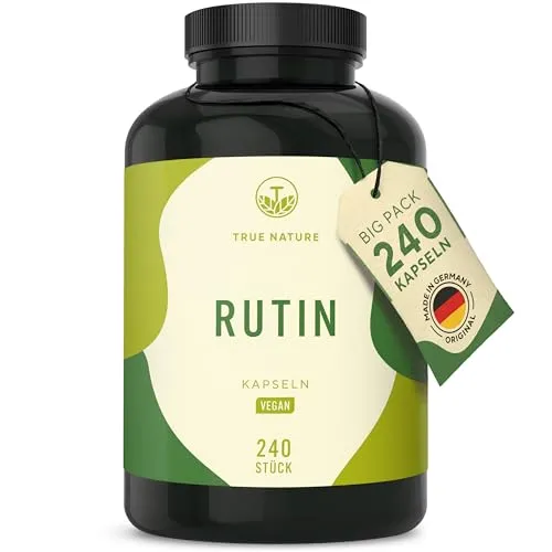 Rutin Kapseln – 240 Kapseln (500 mg) – Vegan & Ohne Zusätze von TRUE NATURE