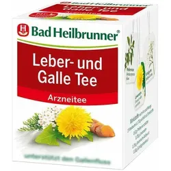 BAD HEILBRUNNER Leber- und Galletee Filterbeutel - Tees mit wertvollen Kräutern zur Unterstützung der Leberfunktion, ideal für eine gesunde Lebensweise.