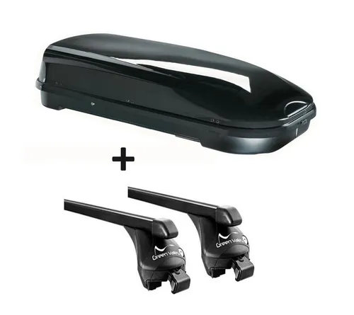 VDP JUFL580 Skibox mit Relingträger Set für Mitsubishi Outlander III