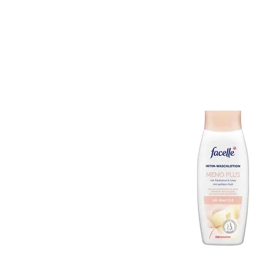 Facelle Intim-Waschlotion MENO Plus 300ml - Intimwaschlotion für Damen mit Panthenol & Urea, bietet sanfte Pflege für normale Haut und einen zarten Duft. Ideal für die tägliche Intimpflege.