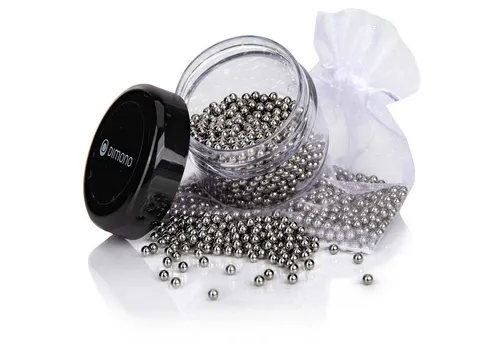 Reinigungskugeln für Glasgefäße Deluxe - Haushaltsreiniger & Staubsauger - Effektive Edelstahl-Reinigungsperlen für mühelose Reinigung schwer zugänglicher Stellen in Karaffen, Vasen und Flaschen, um Rückstände ohne Chemikalien zu entfernen.